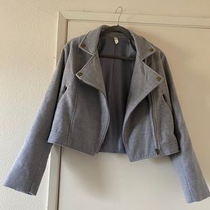 Gray fashion blazer